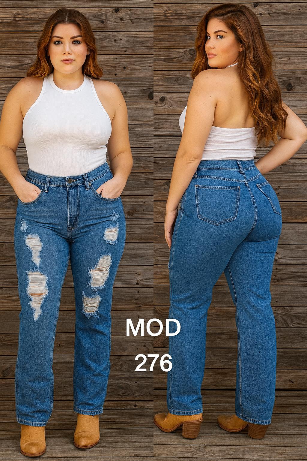 JEANS MEZCLILLA RECTO