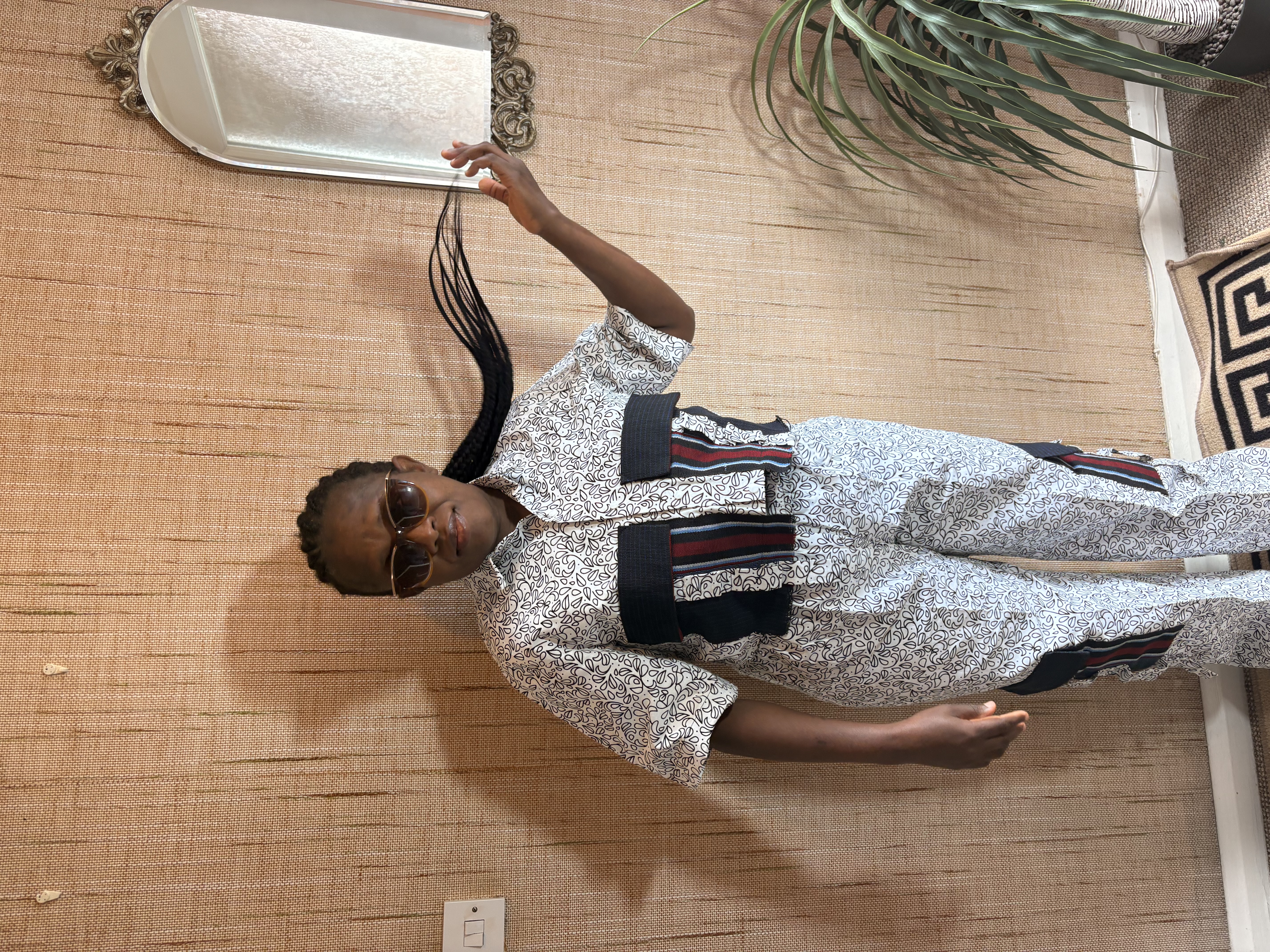 Printed Two-Piece Pants Set