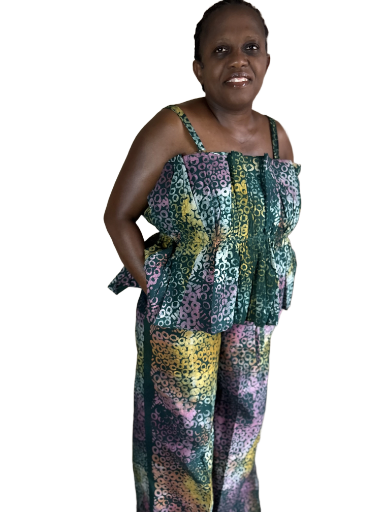 Colorful African Print Two-Piece Set