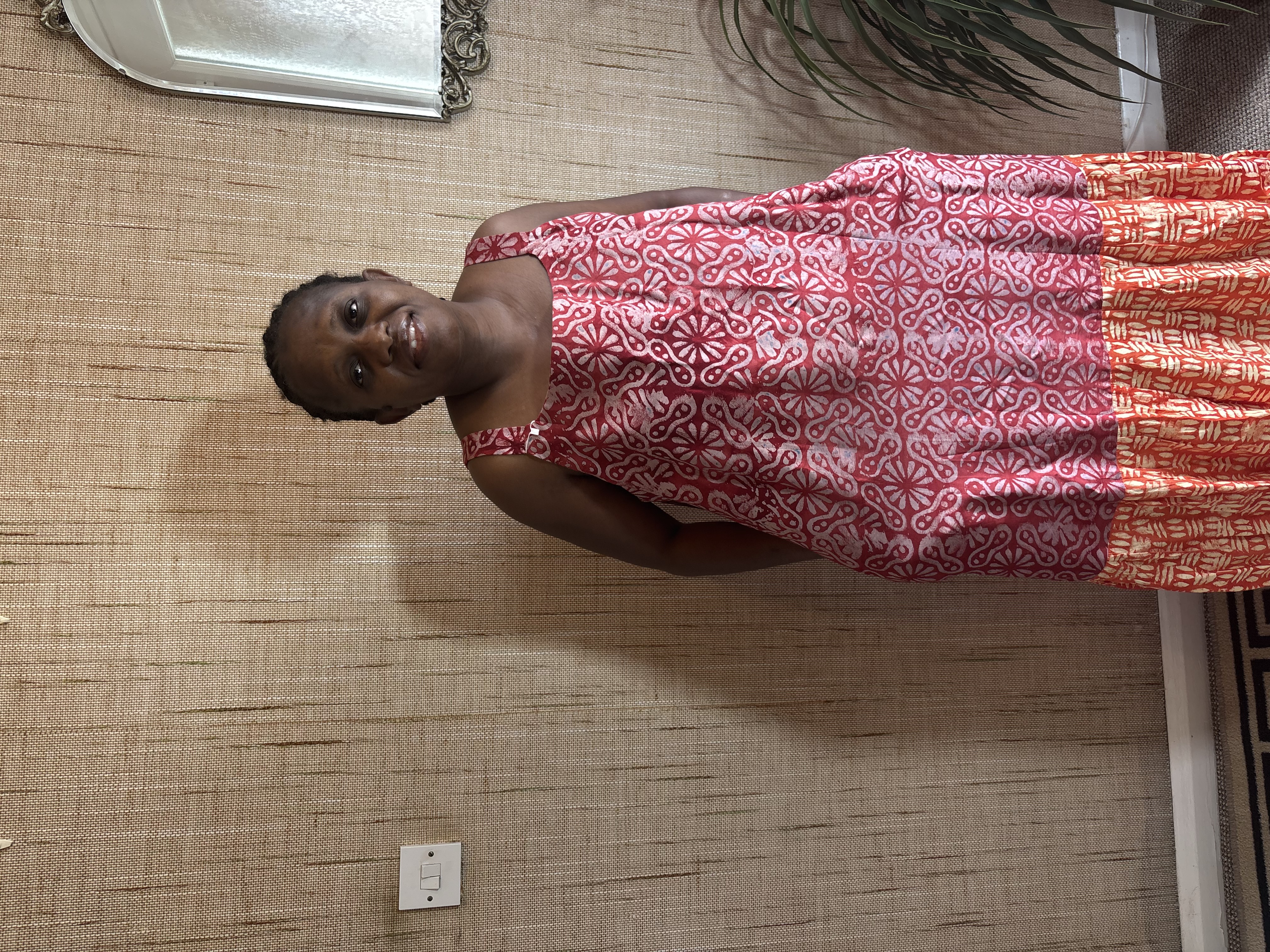 Colorful Patterned Maxi Dress