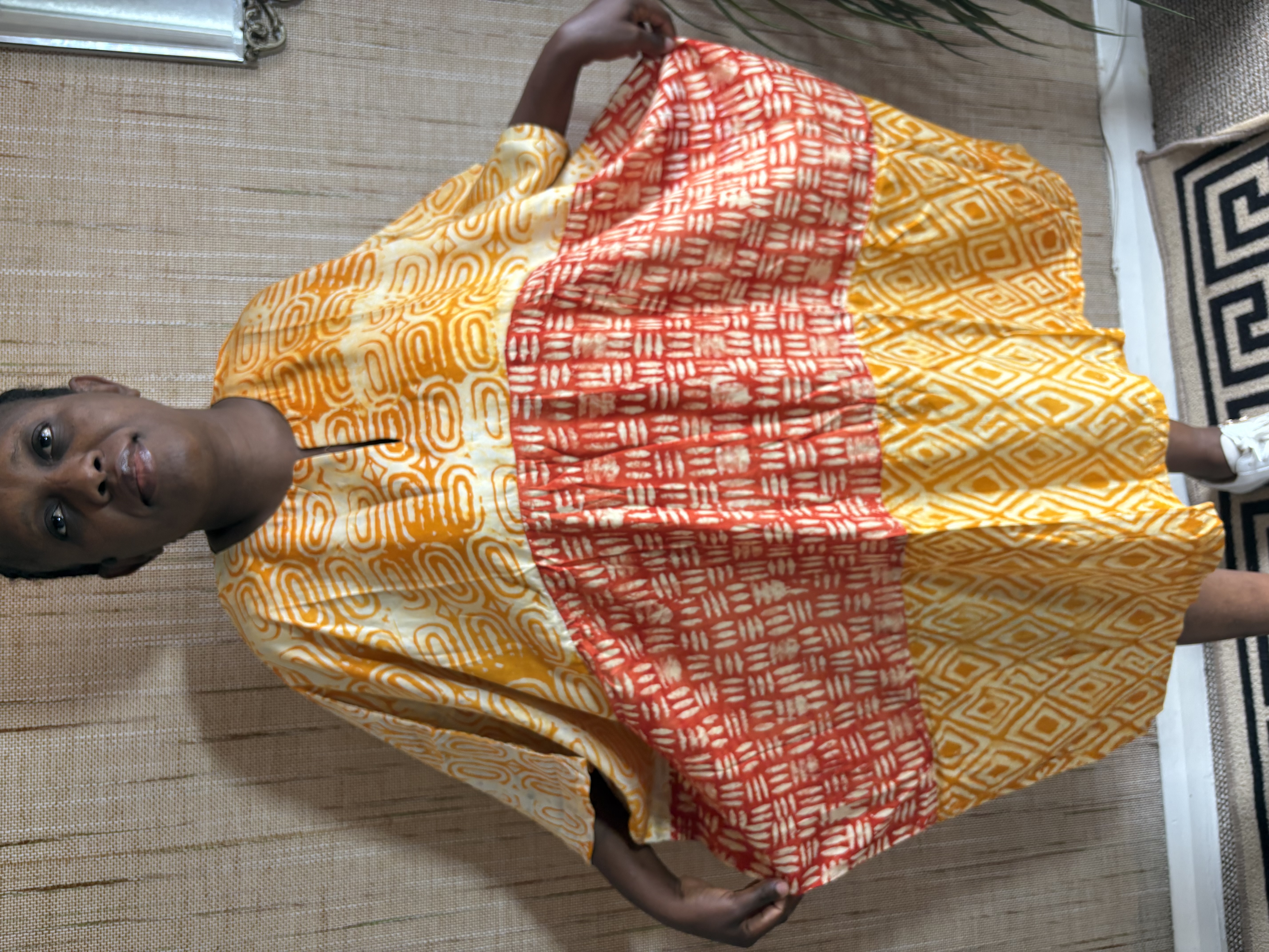 African Print Kimono Robe