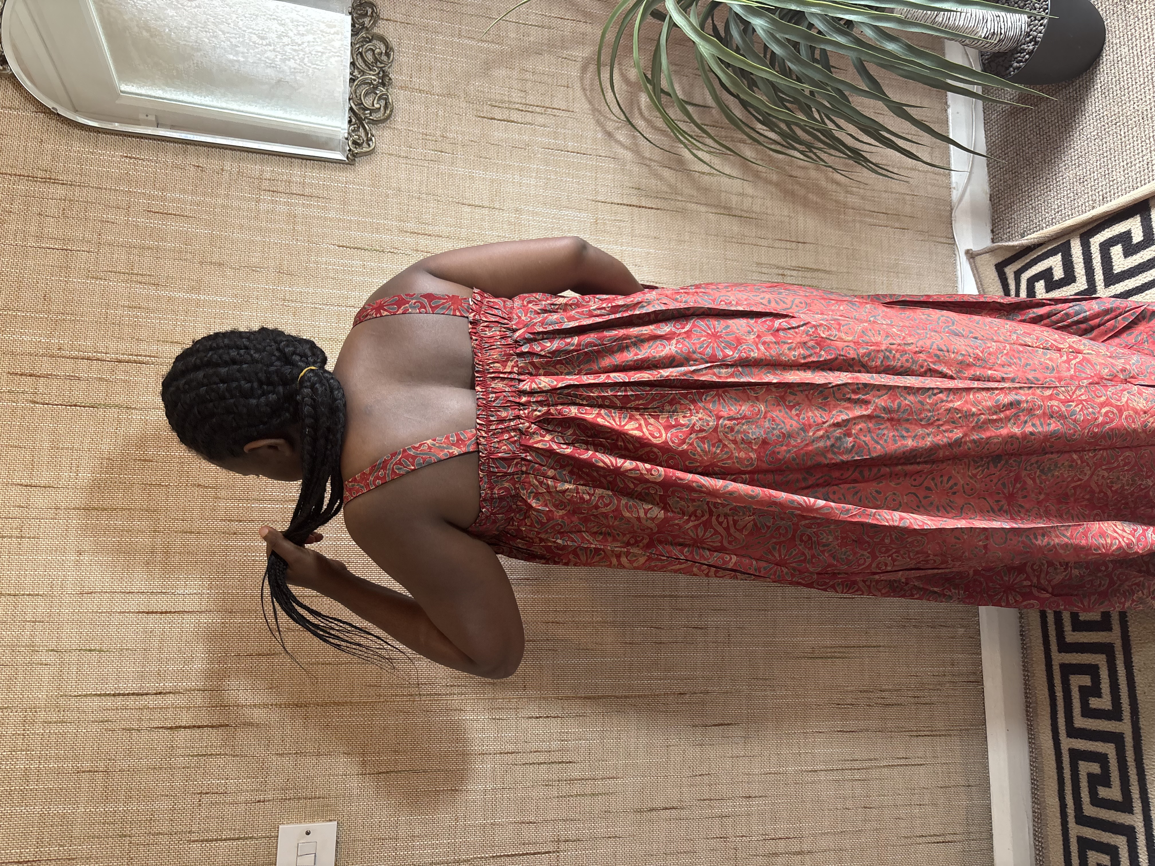 Colorful Patterned Maxi Dress