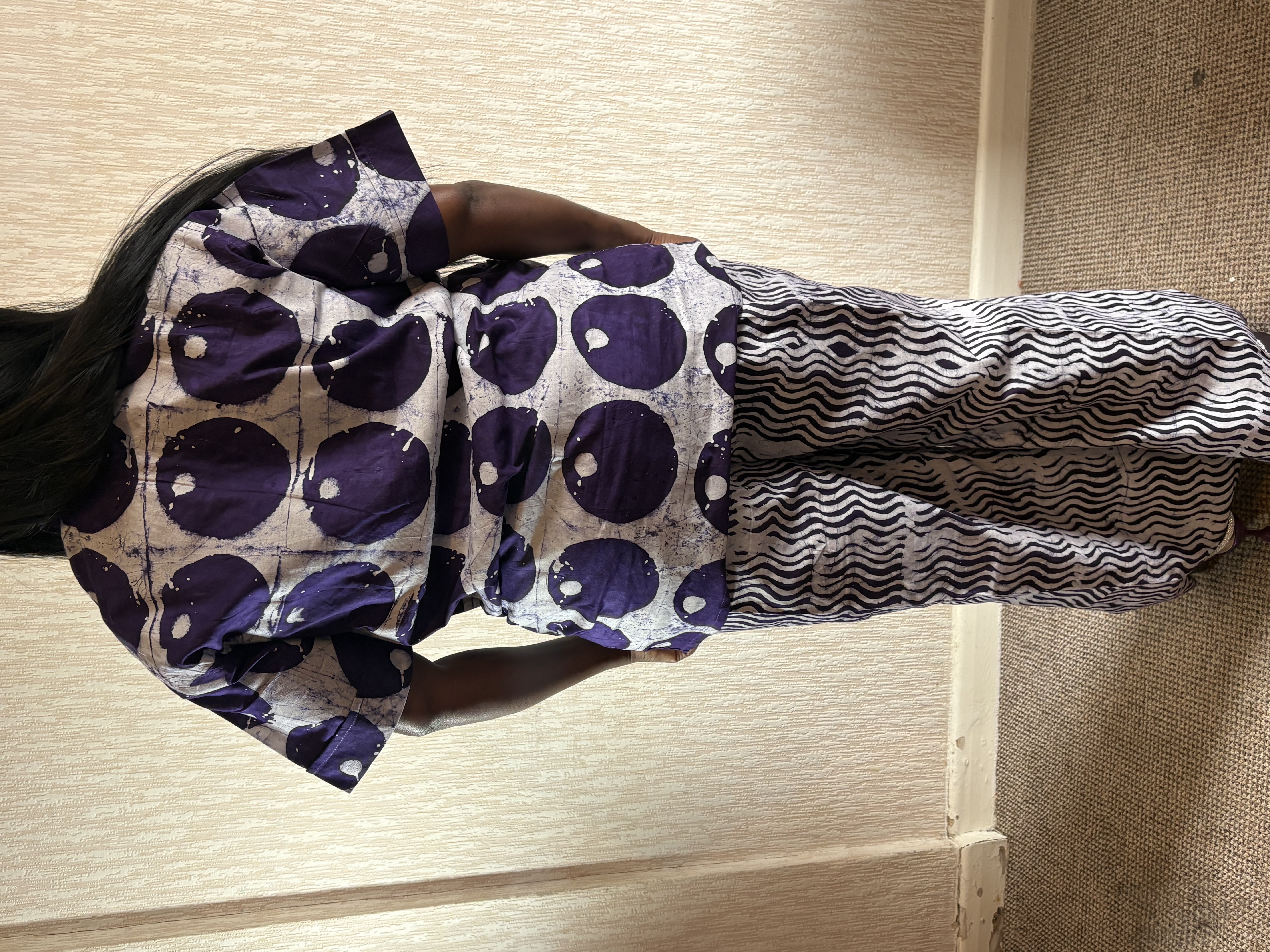 African Print Two-Piece Outfit