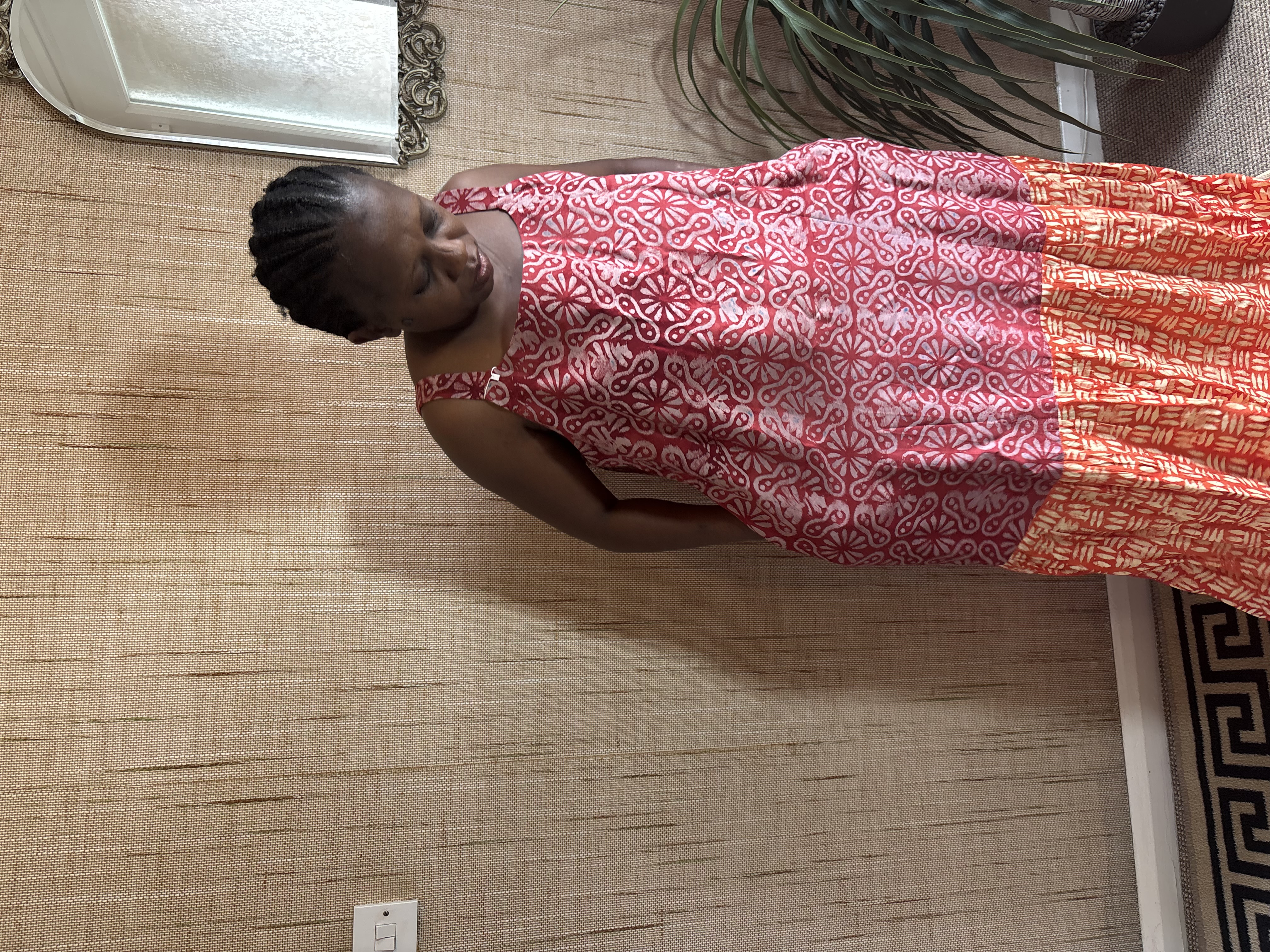 Colorful Patterned Maxi Dress