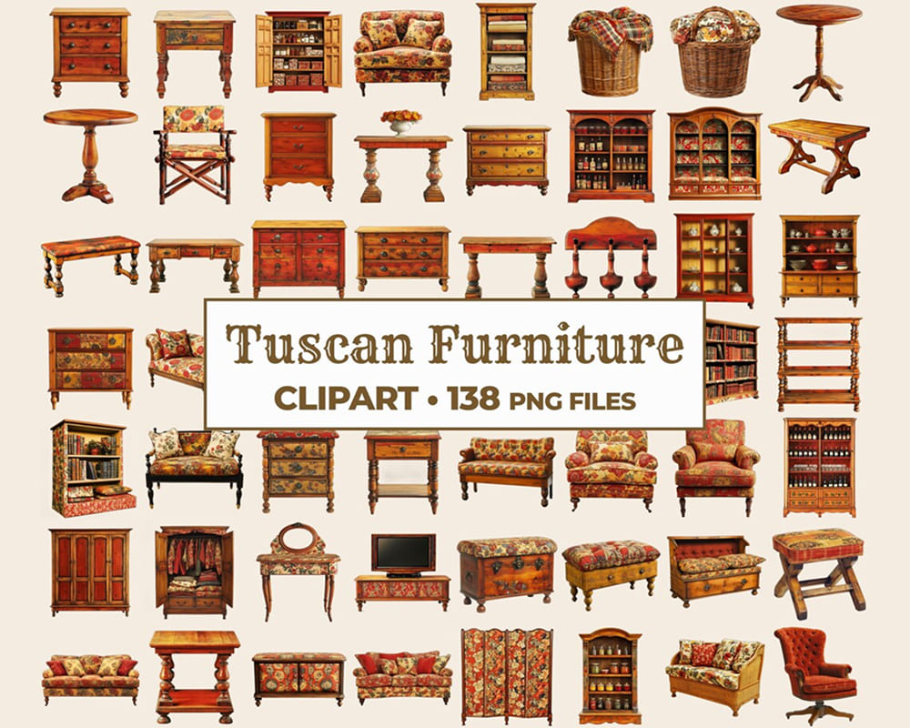 Interior Design Clipart Bundle