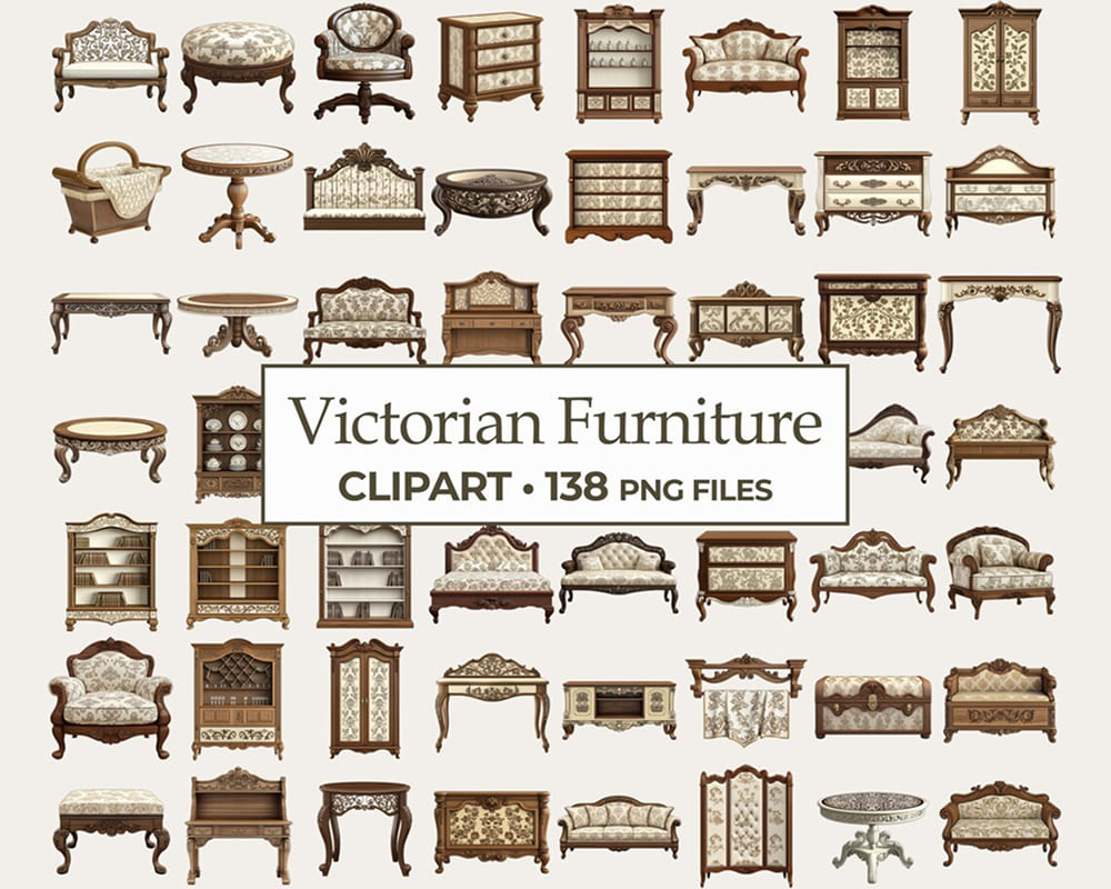 Interior Design Clipart Bundle