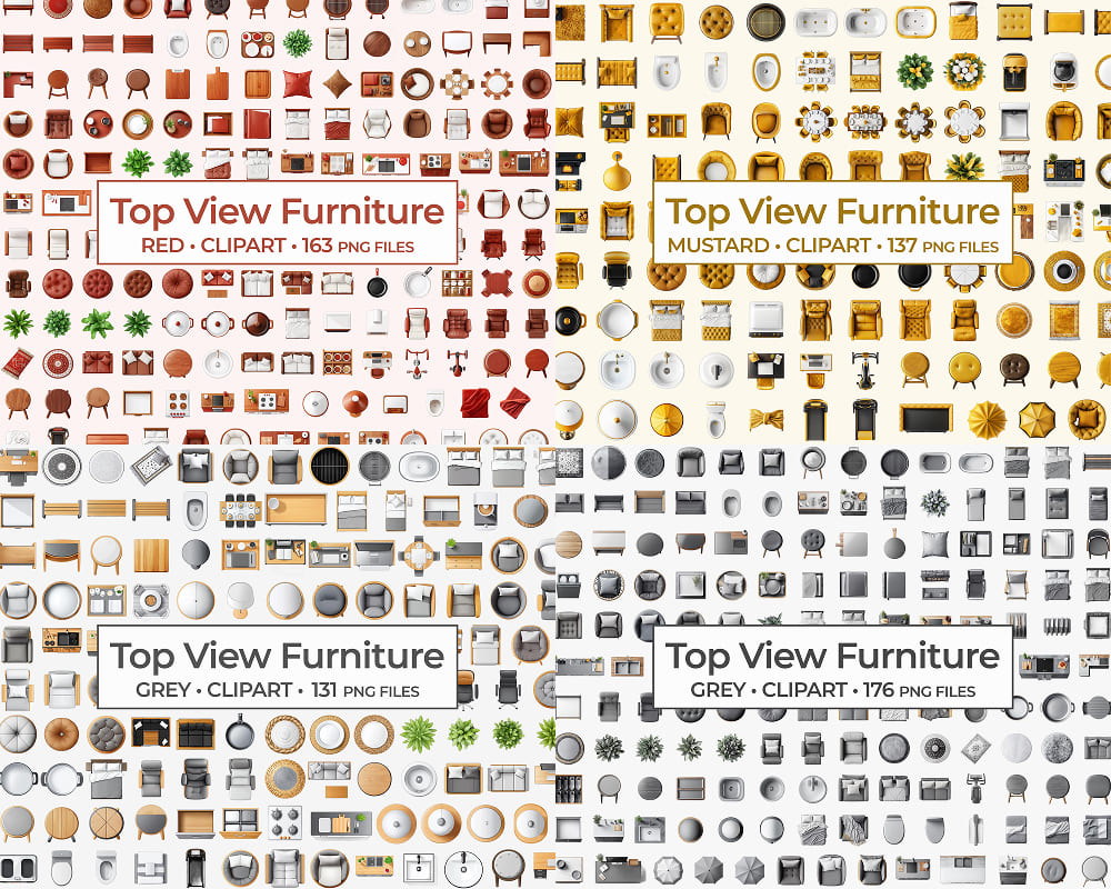 Furniture Clipart Mega Bundle