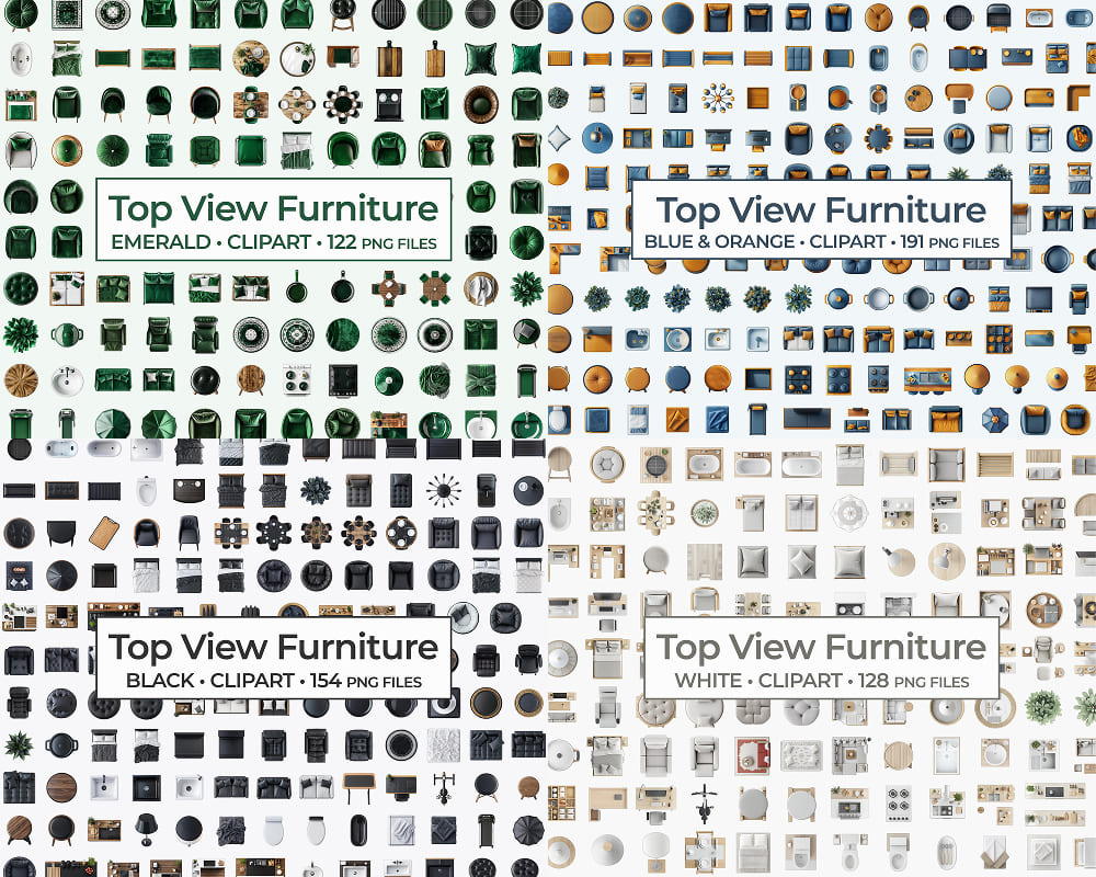 Furniture Clipart Mega Bundle