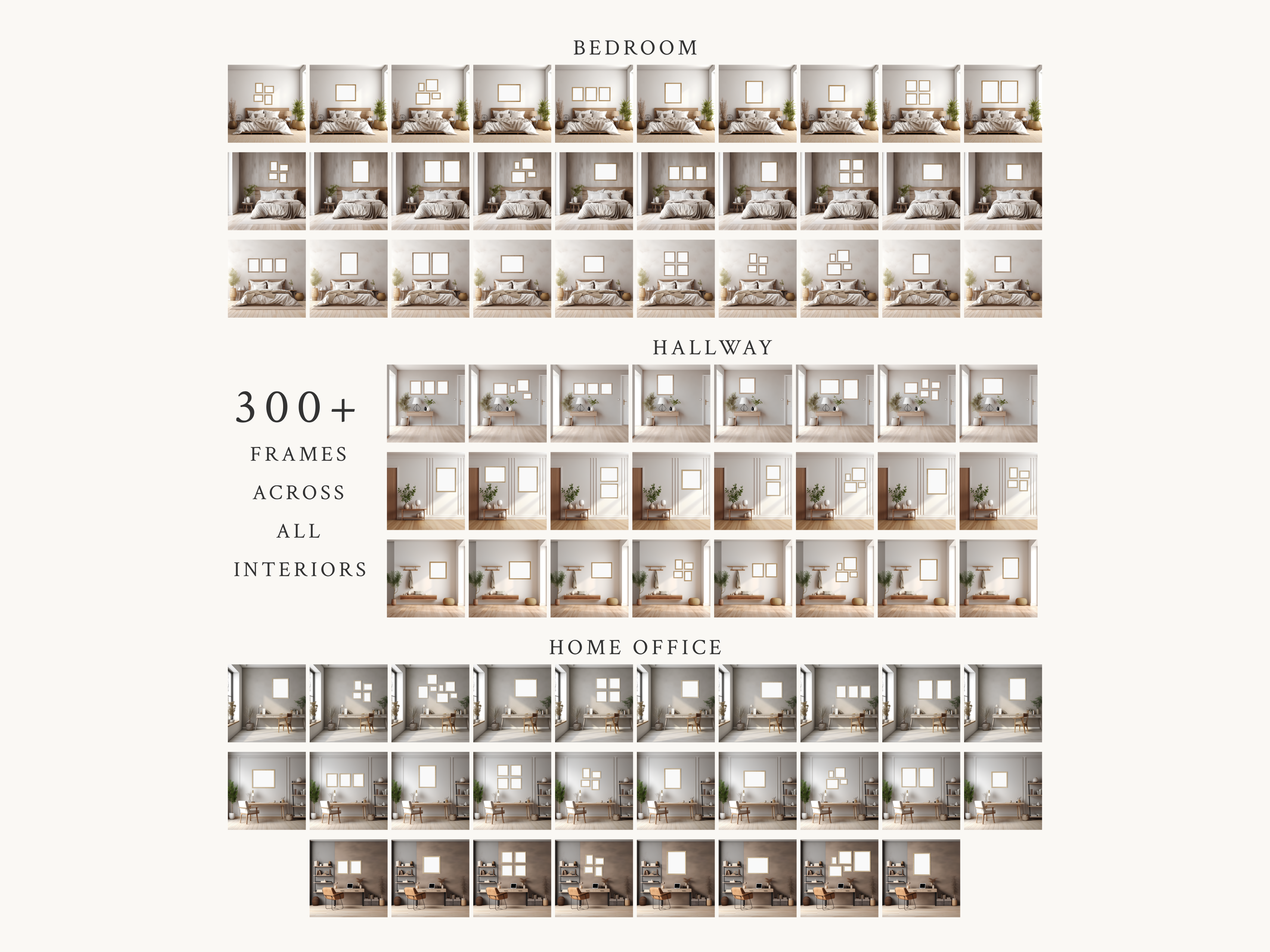 Nordic Style Interior Mockups Bundle in Photoshop