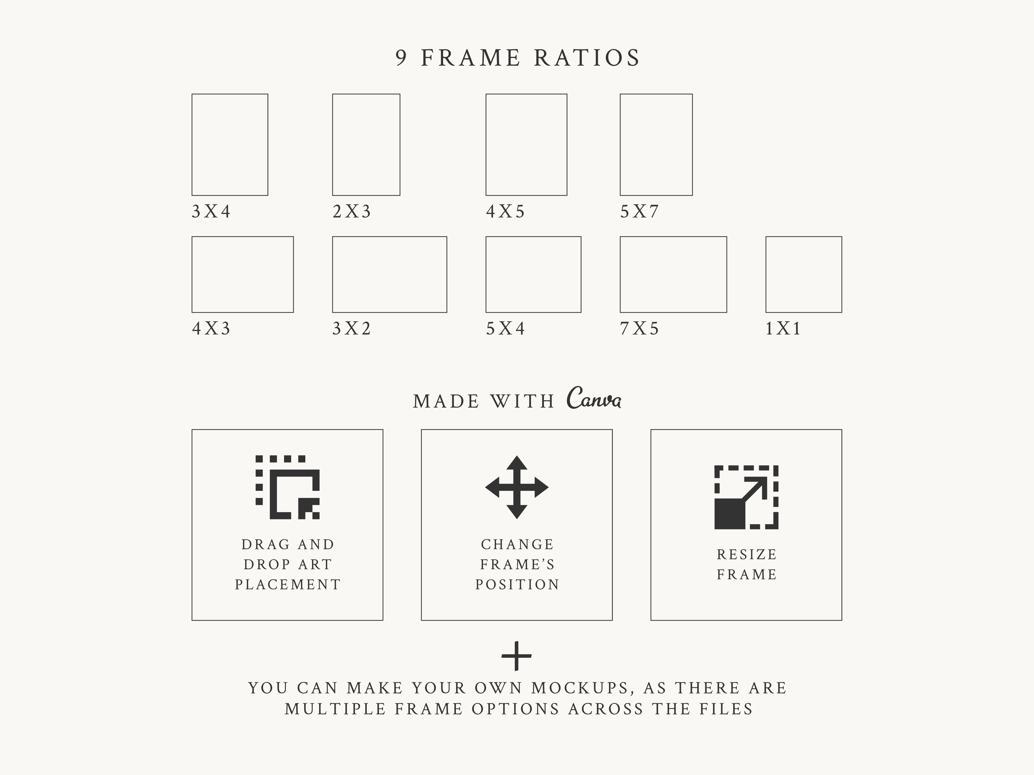 Nordic Style Interior Mockups Bundle in Canva