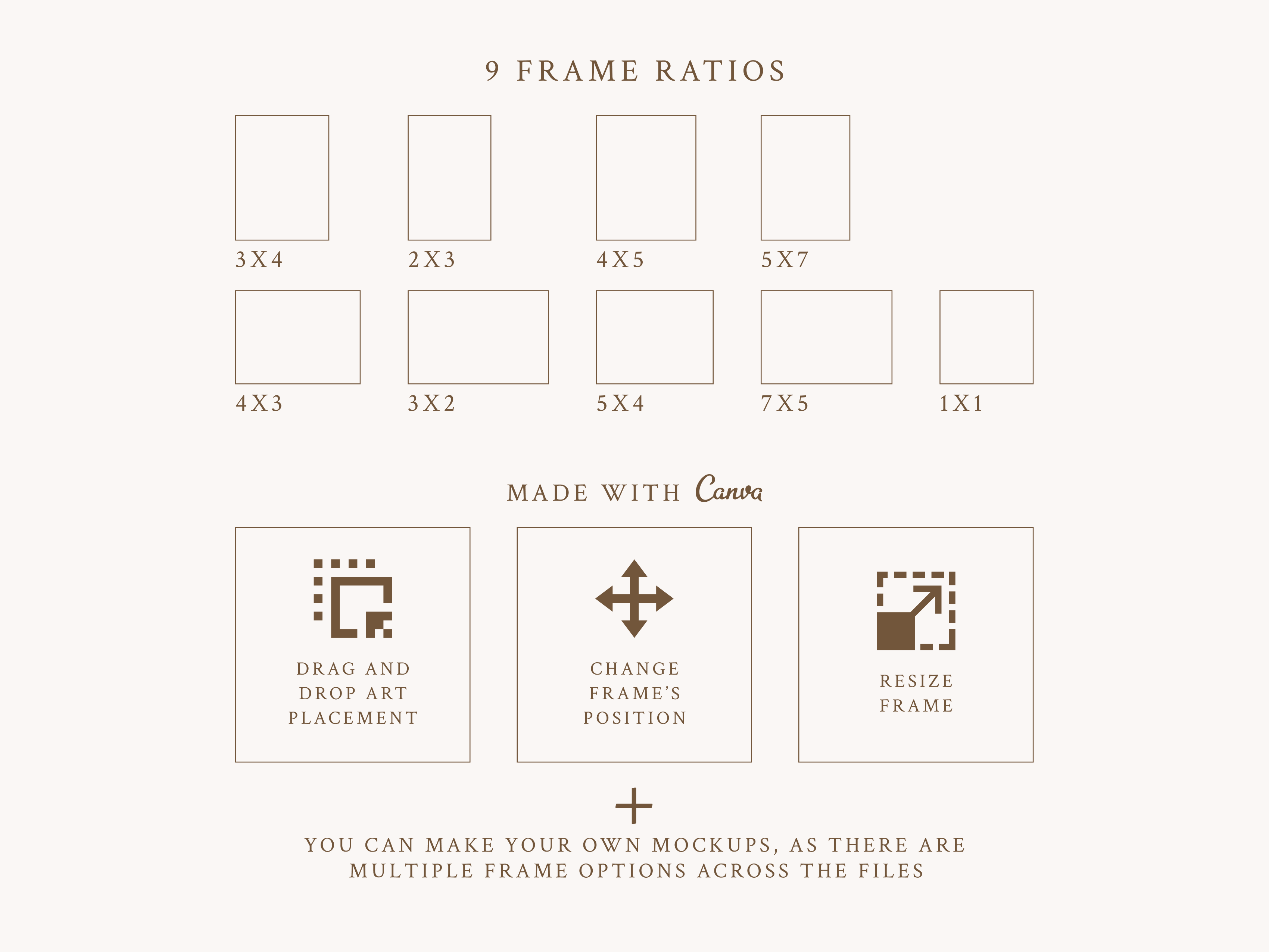 Farmhouse Style Interior Mockups Bundle in Canva