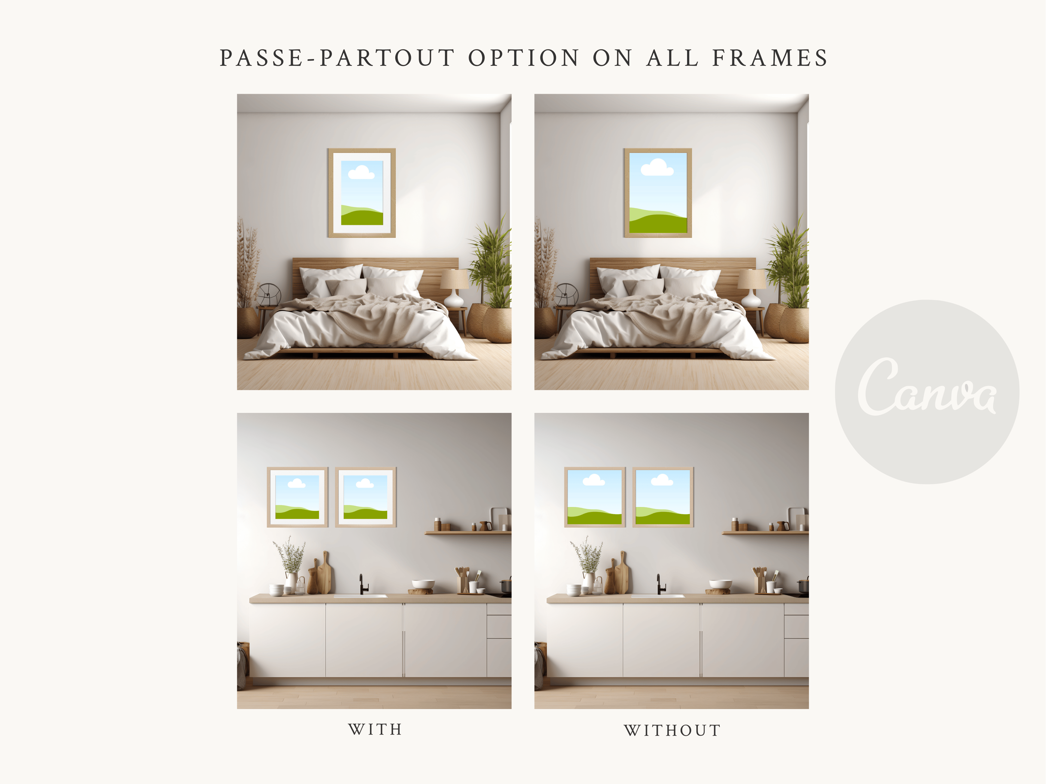 Nordic Style Interior Mockups Bundle