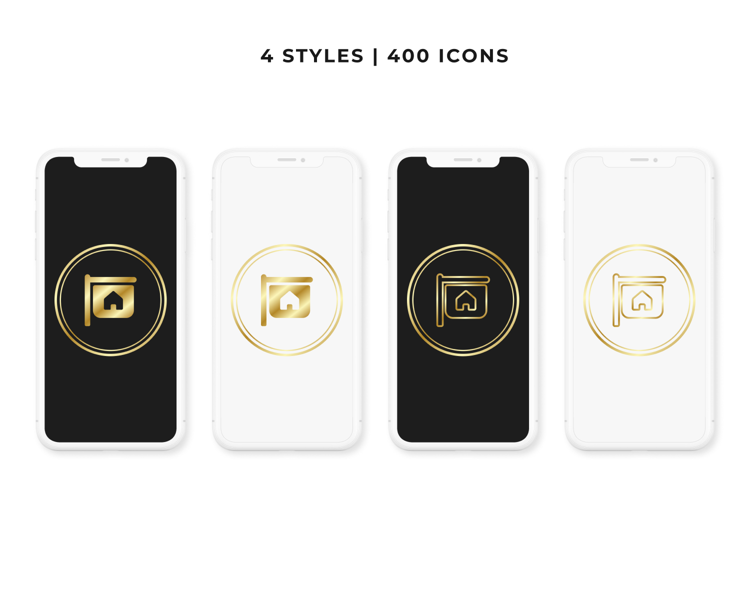 Gold Real Estate Instagram Story Highlight Covers