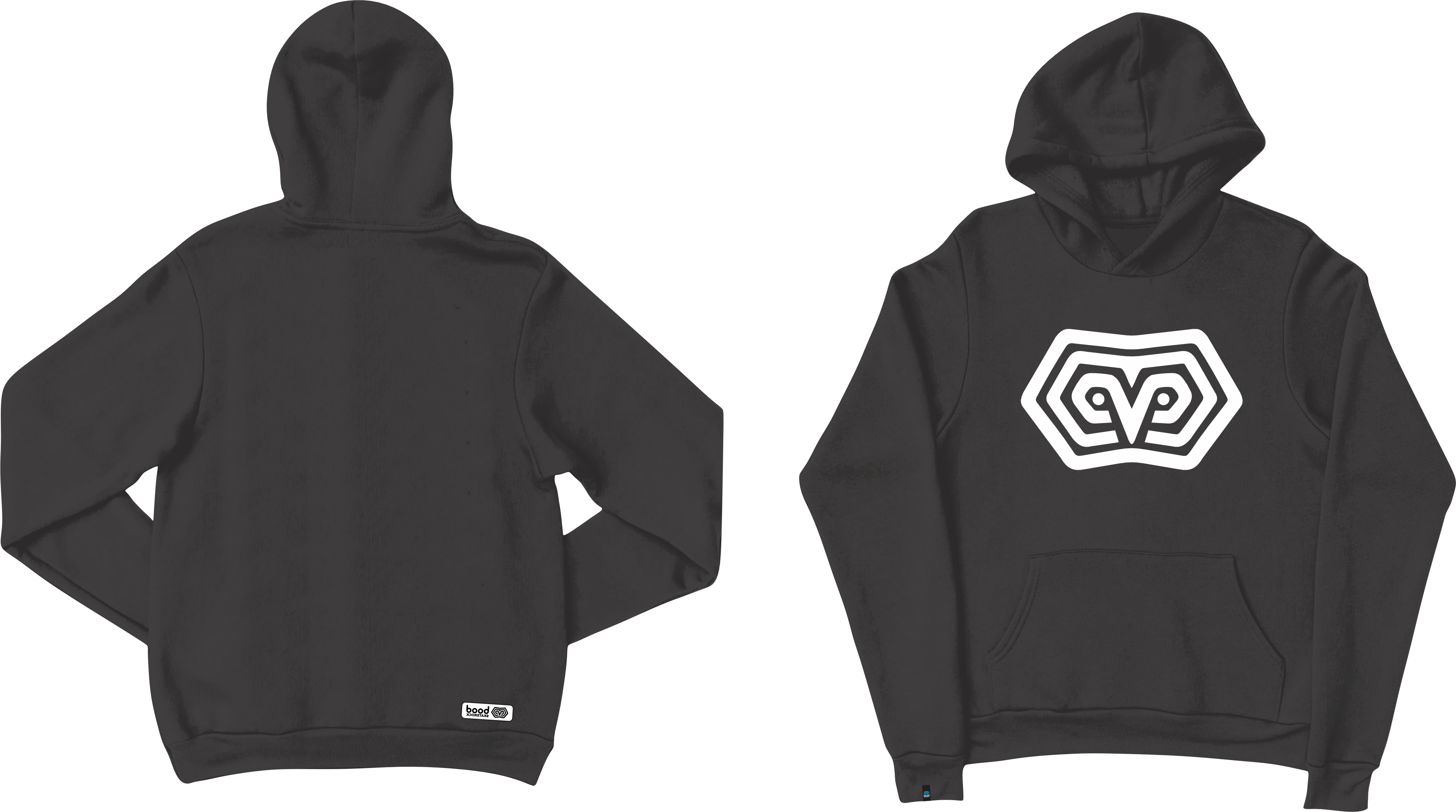 HOODIE "ORIGINAL LOGO" BOOD  textura gamuza
