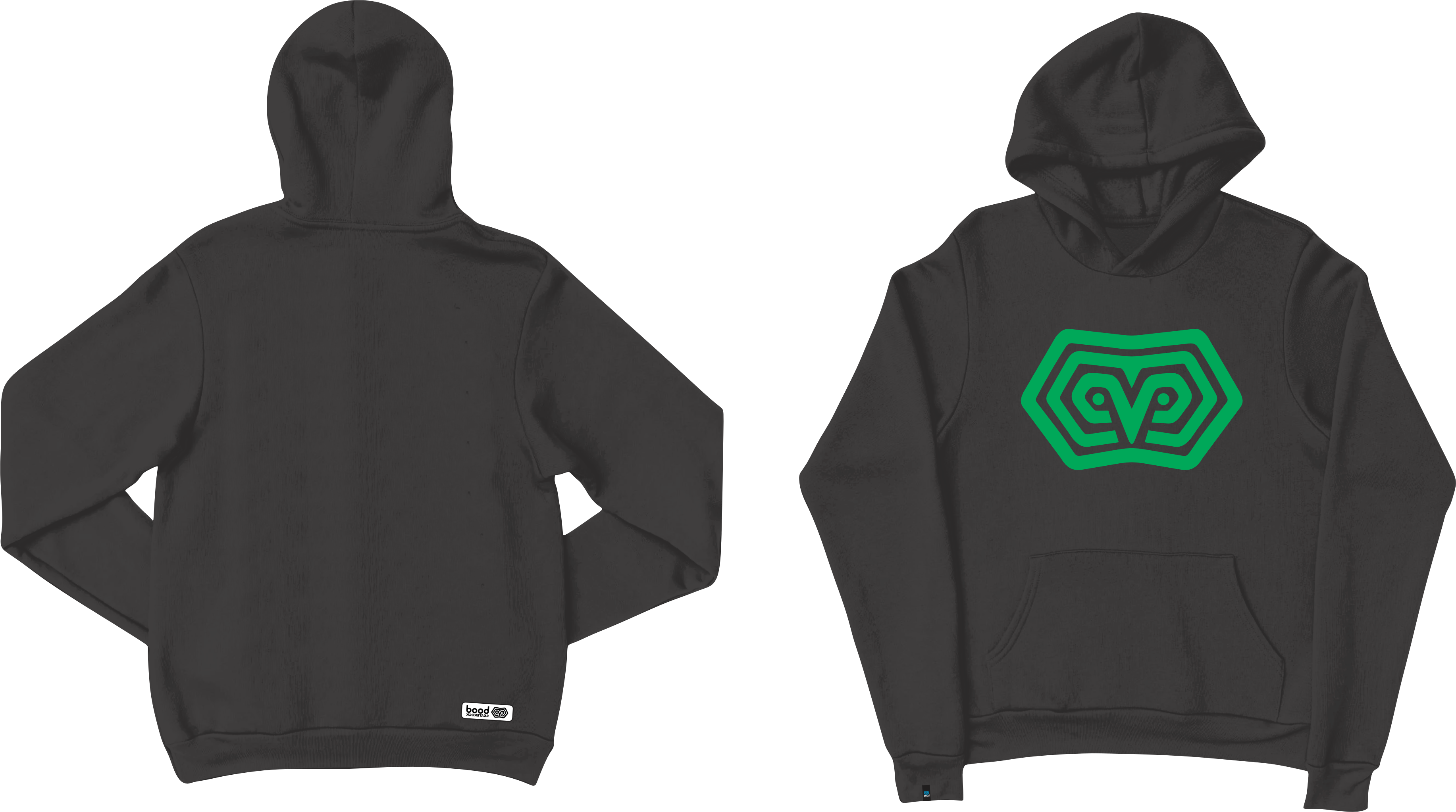HOODIE "ORIGINAL LOGO" BOOD  textura gamuza