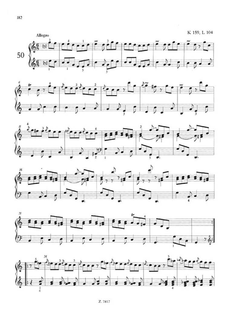 Domenico Scarlatti: 200 Sonate per clavicembalo (pianoforte) 1: Piano Solo Parte prima (No. 1-50)