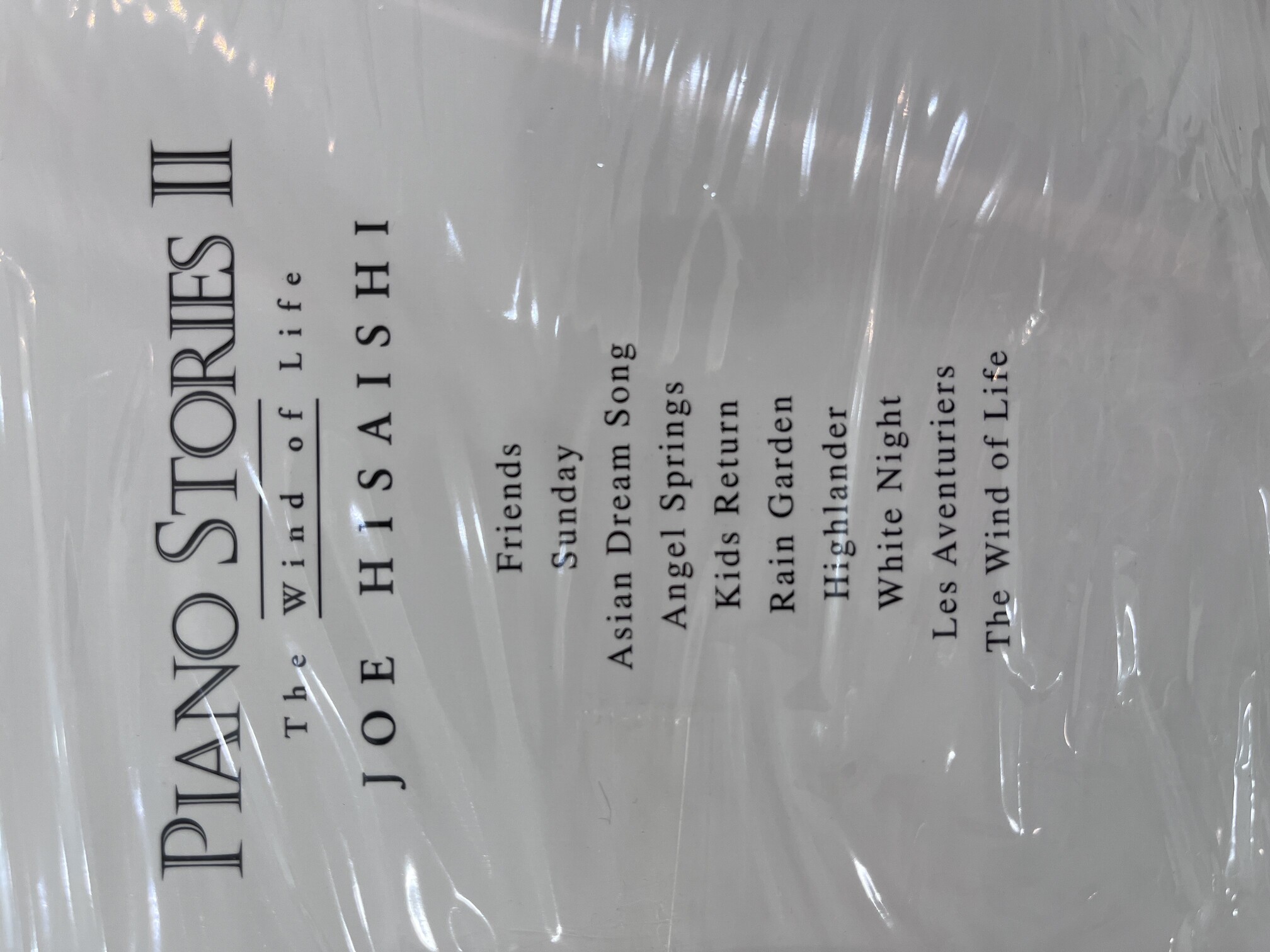 Piano Stories II The Wind of Life Joe Hisaishi Original Edition