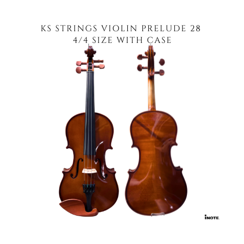 KS Strings Violin Prelude 28 4/4, 1/4, 1/8 size with case