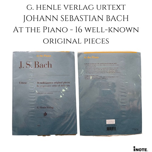 G. Henle Verlag Urtext JOHANN SEBASTIAN BACH At the Piano - 16 well-known original pieces