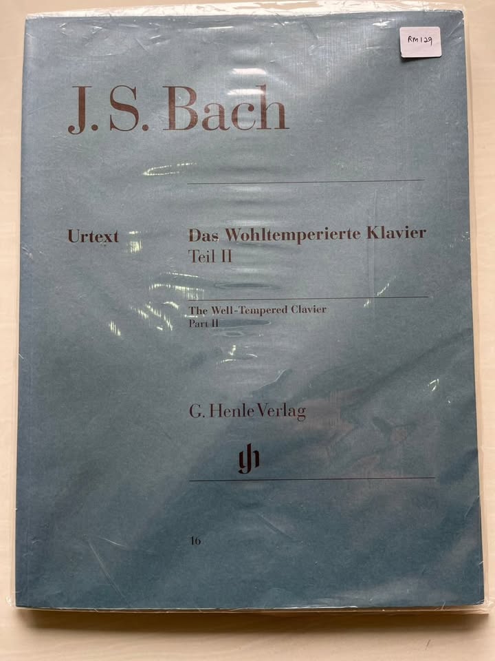 G. Henle Verlag Urtext JOHANN SEBASTIAN BACH The Well-Tempered Clavier Part II BWV 870-893