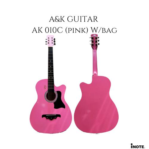A&K GUITAR AK 010C (Pink) with bag