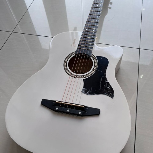 Gemia GM-3810C White Folk Guitar