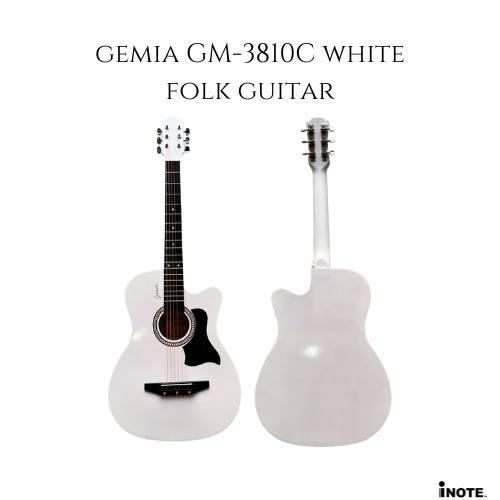 Gemia GM-3810C White Folk Guitar