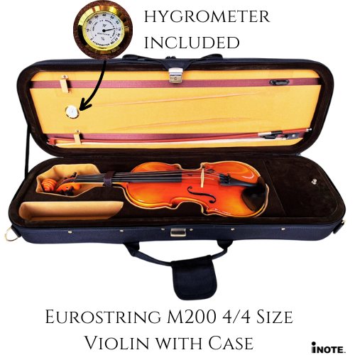 Eurostring M200 4/4, 1/2, 1/4 Size Violin with Case