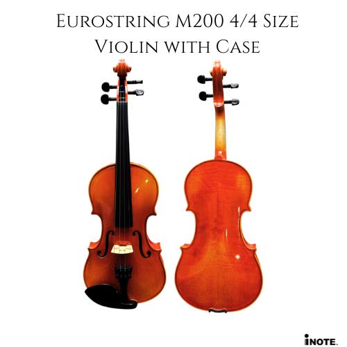 Eurostring M200 4/4, 1/2, 1/4 Size Violin with Case