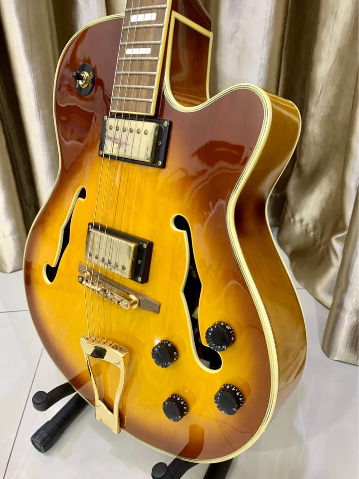 Vintage Santa Cruz Semi Hollow Body Archtop Guitar