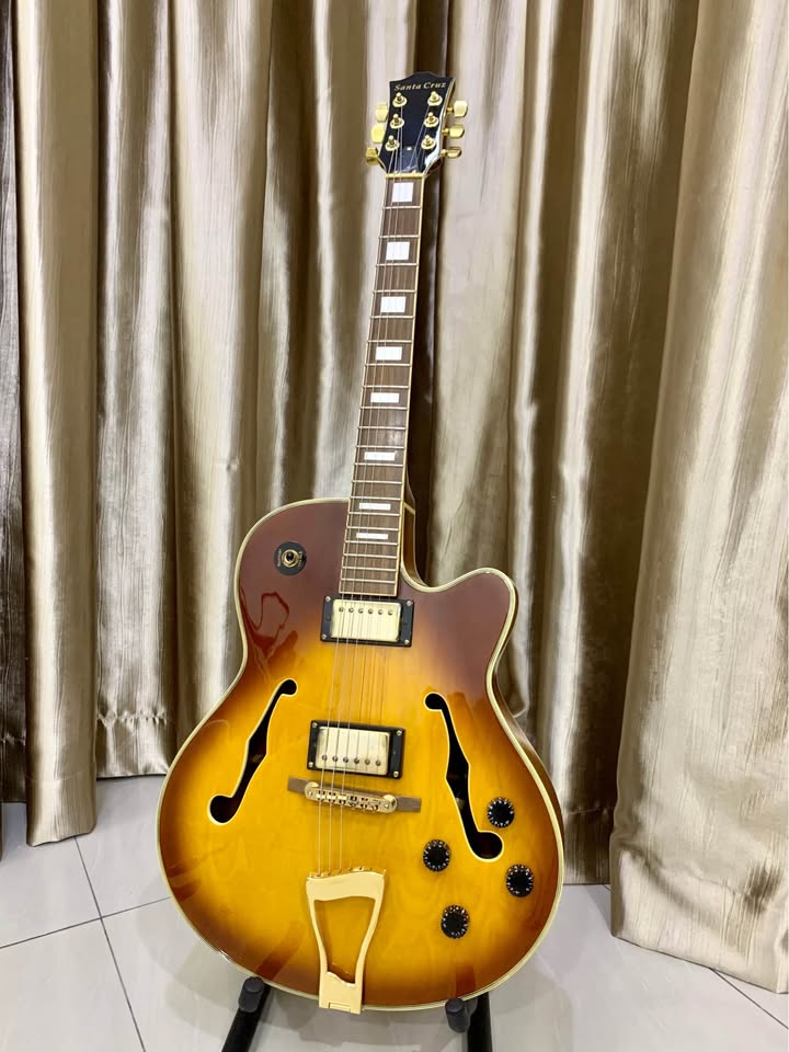 Vintage Santa Cruz Semi Hollow Body Archtop Guitar