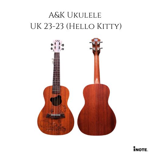 A&K Ukulele UK 23-23 Concert Ukulele (Hello Kitty)