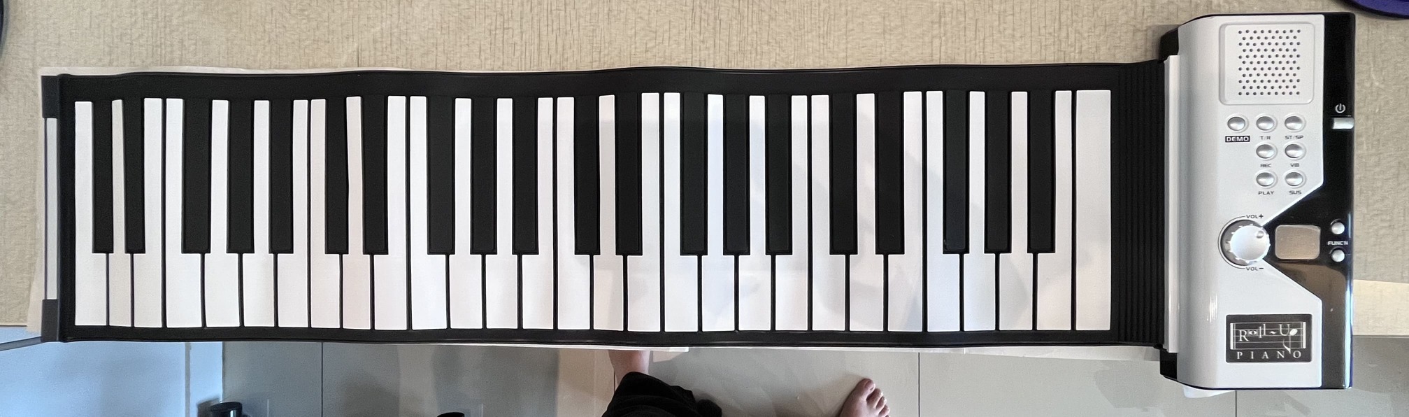 Electronic Roll Up Piano 49-key 4-octave Digital Keyboard Piano