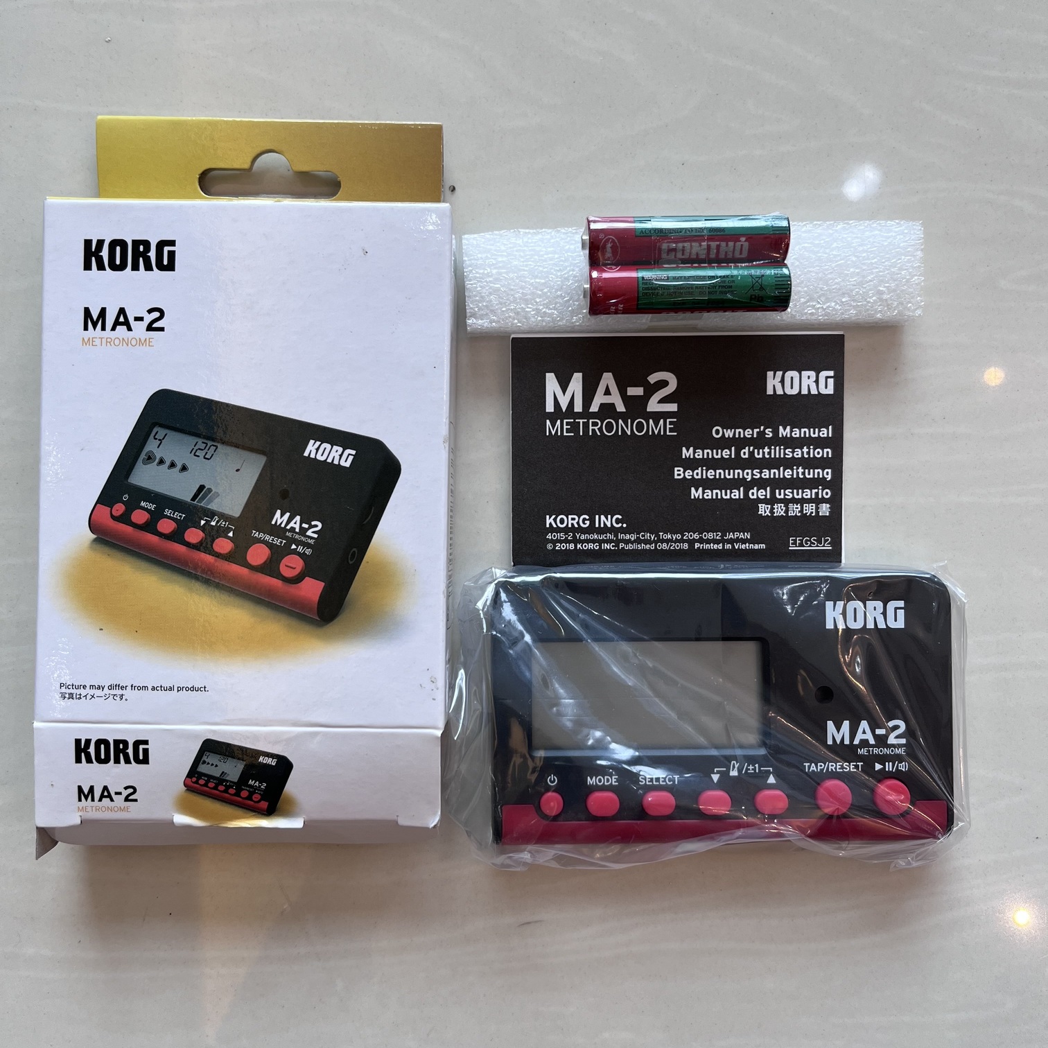 KORG MA-2 Metronome Up to 400 hours of continuous use
