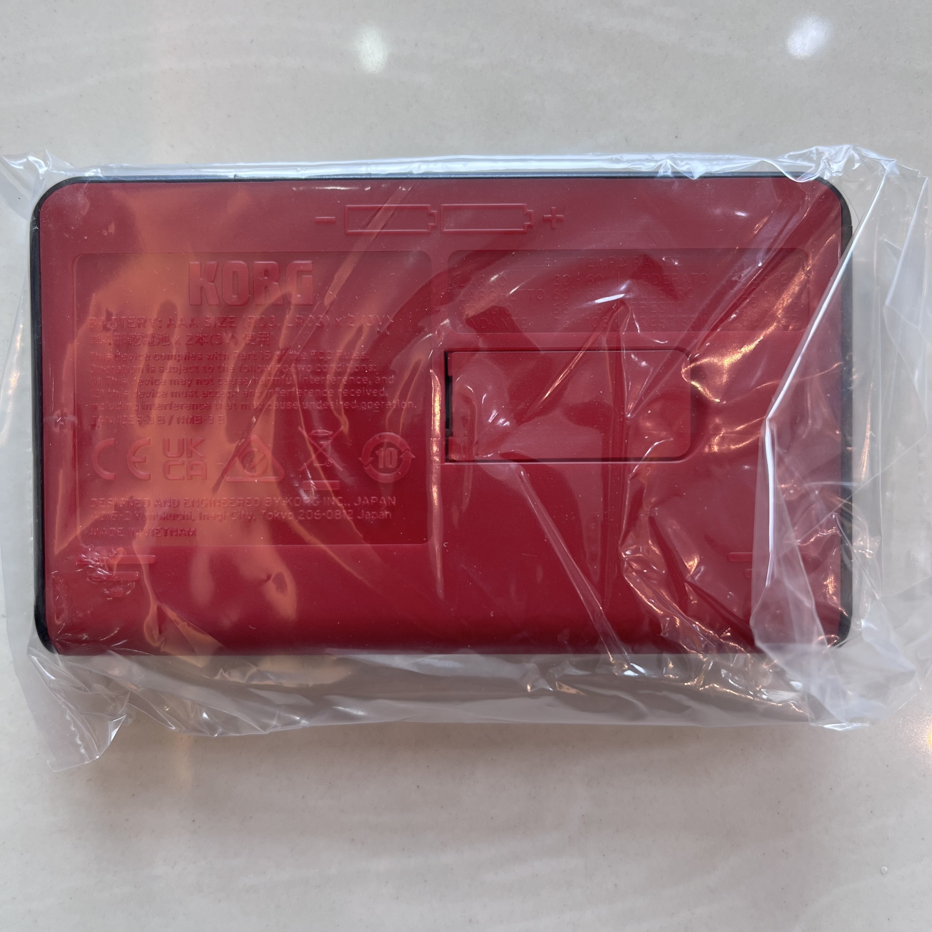 KORG MA-2 Metronome Up to 400 hours of continuous use