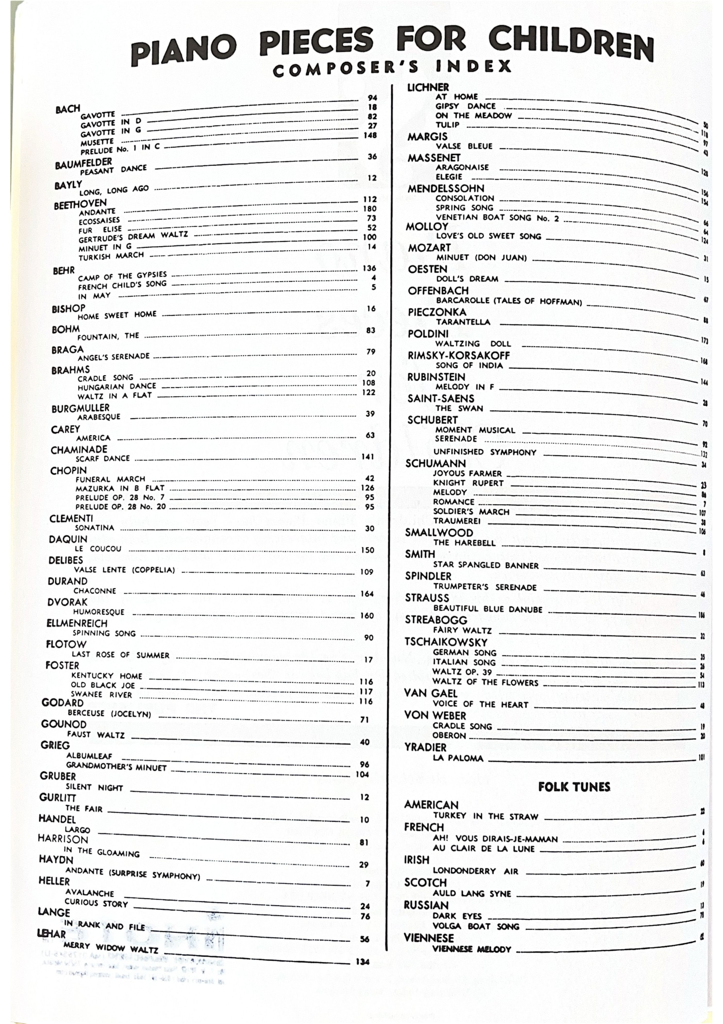 Piano Pieces for Children Everybody's Favorite Series No. 3 Music Sales America Softcover