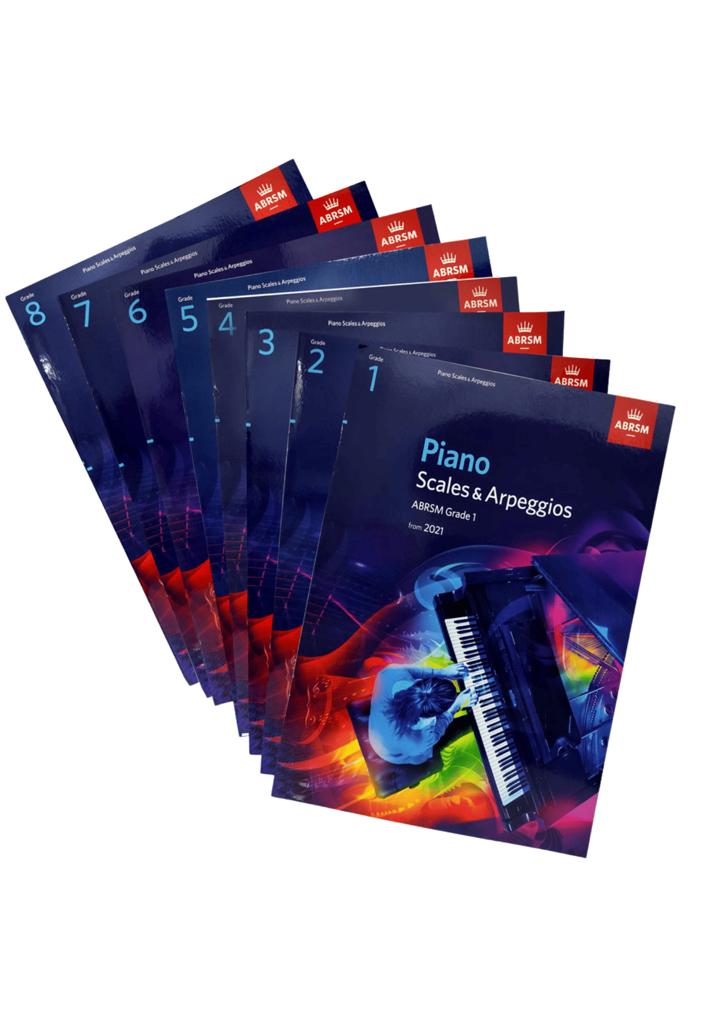 ABRSM Piano Scales & Arpeggios from 2021 Grade Initial to Grade 8