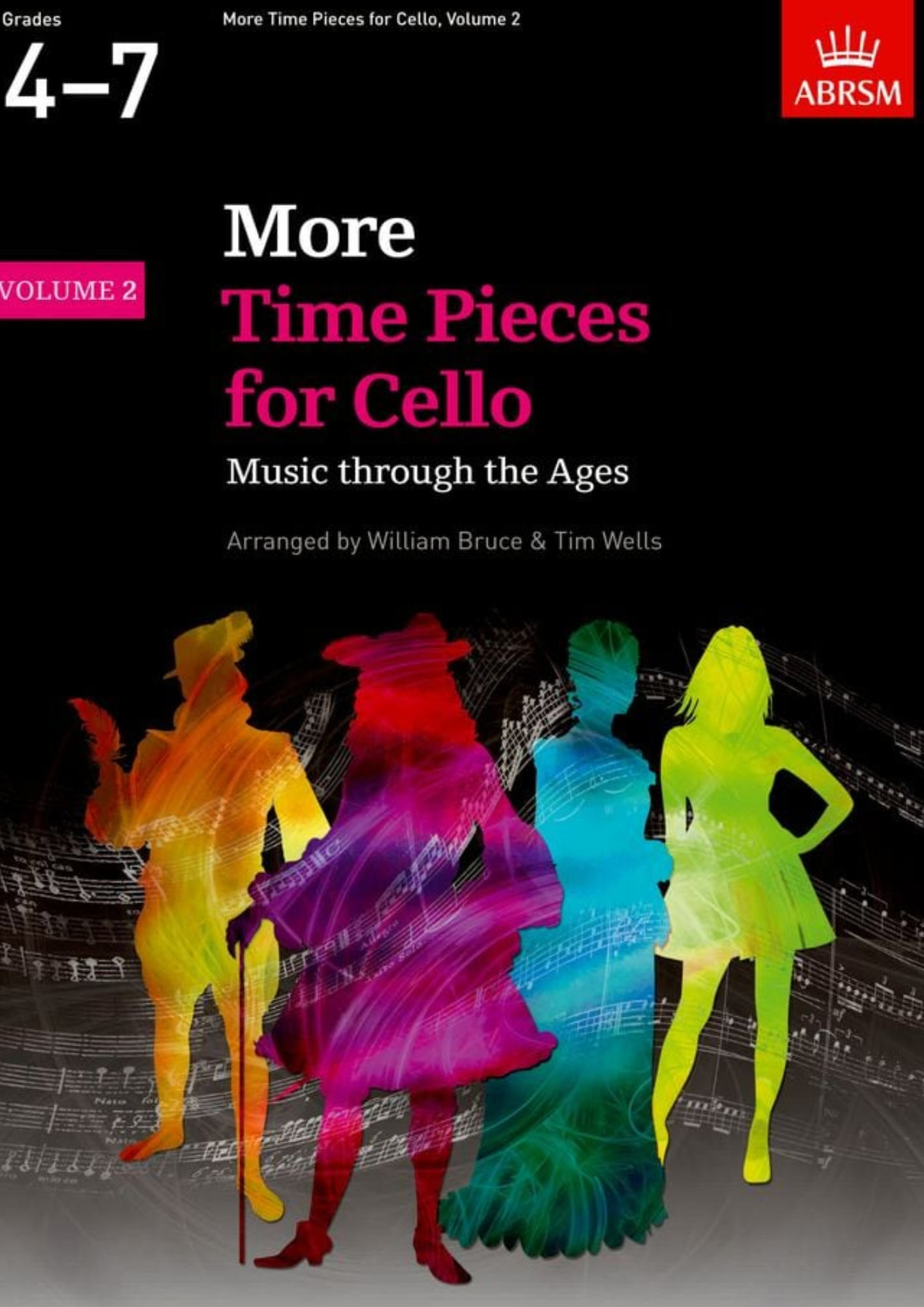 ABRSM More Time Pieces for Cello Grades 1-3 Volume 1, Grades 4-7 Volume 2: Music Through the Ages