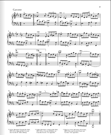 G. Henle Verlag Johann Sebastian Bach French Suite IV E flat major BWV 815