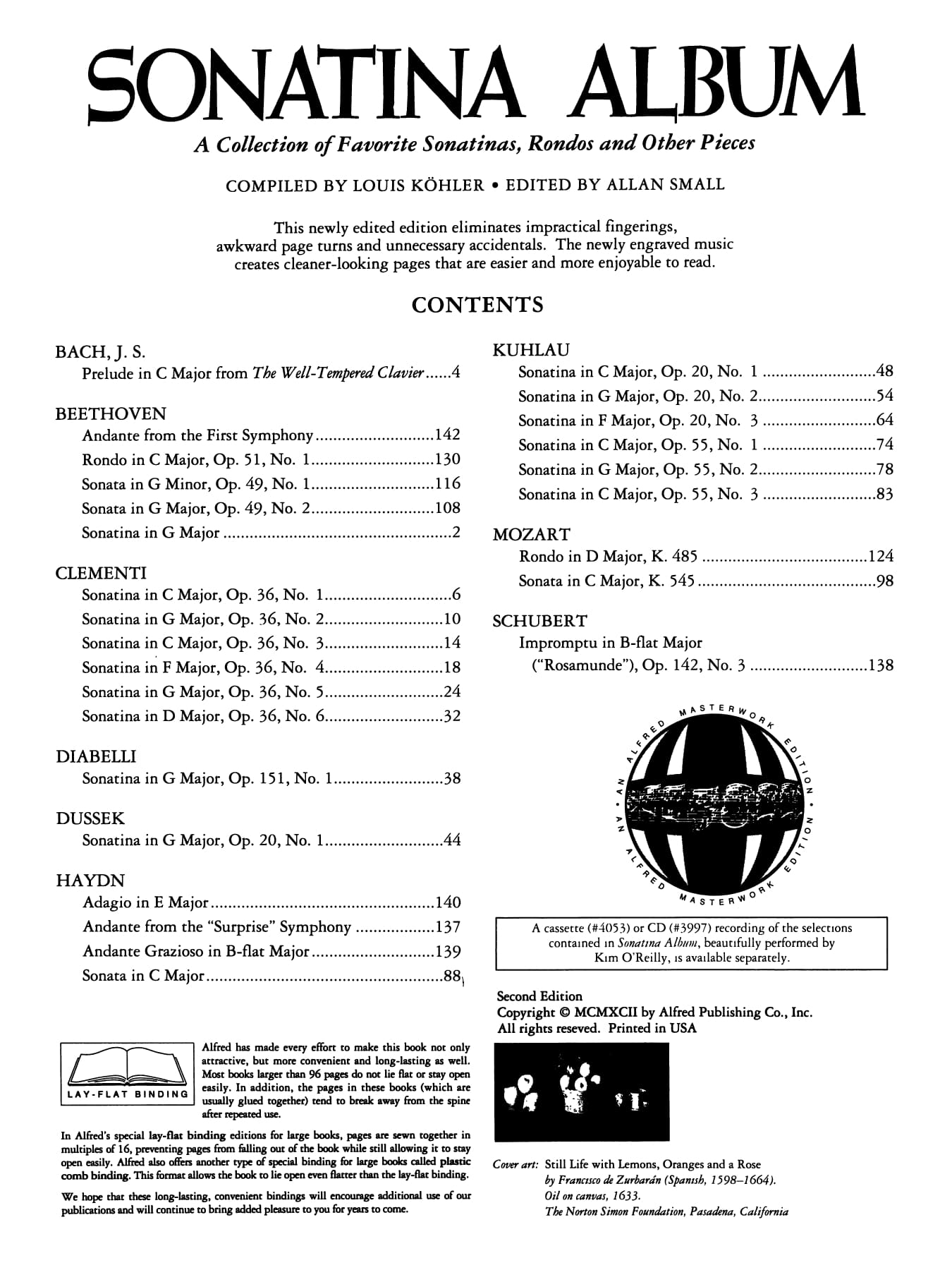 Alfred's Classic Editions Sonatina Album Compiled by Louis Köhler