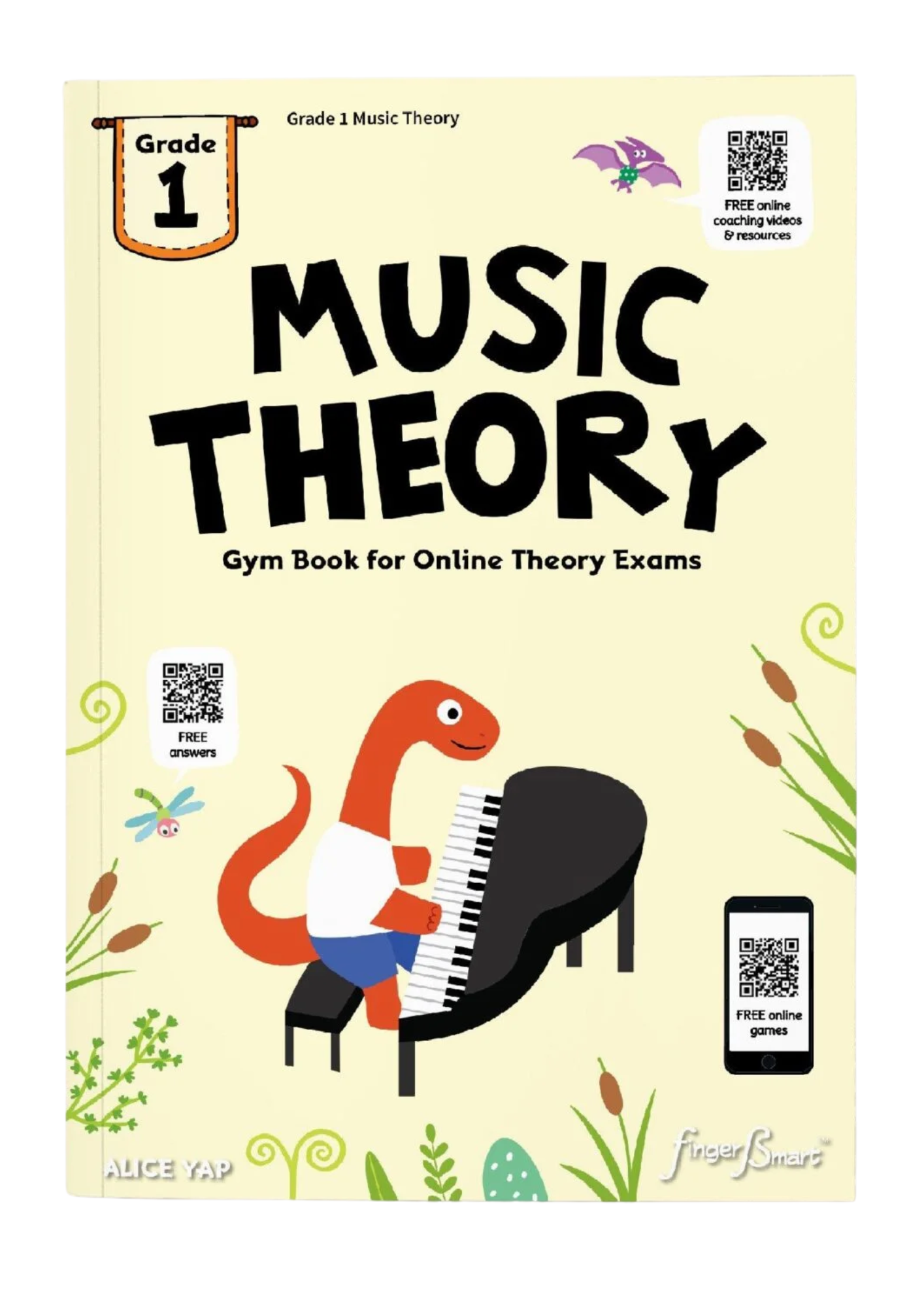 Fingersmart Music Theory Gym Book Grade 1, Grade 2, Grade 3, Grade 4, Grade 5