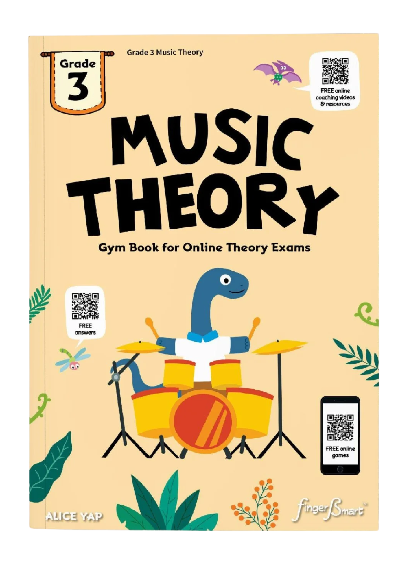 Fingersmart Music Theory Gym Book Grade 1, Grade 2, Grade 3, Grade 4, Grade 5