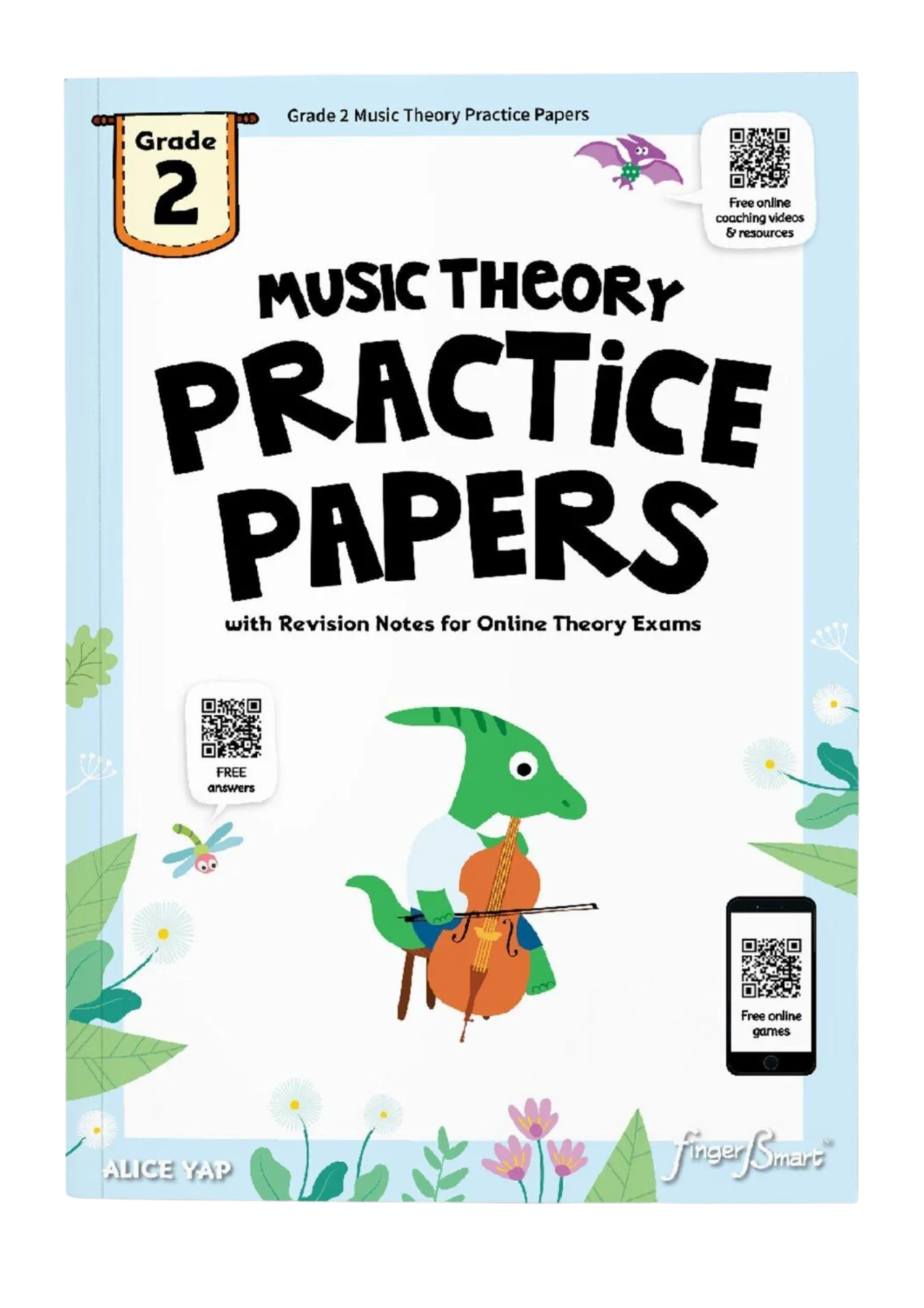 Fingersmart Music Theory Practice Papers Grade 1, Grade 2, Grade 3, Grade 4, Grade 5