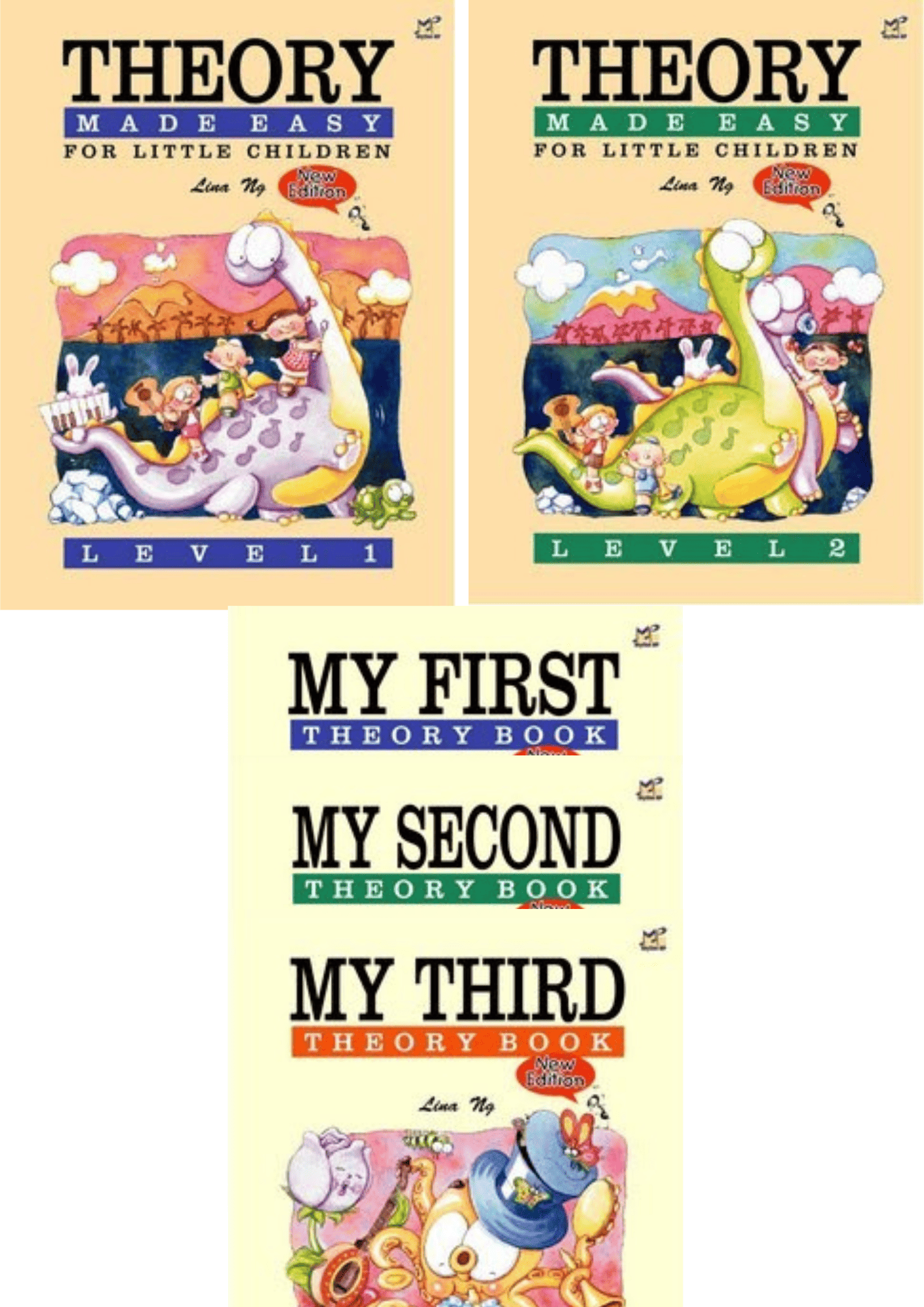 Theory Made Easy for Little Children Level 1, Level 2 & My First, Second, Third Theory Book Rhythm MP