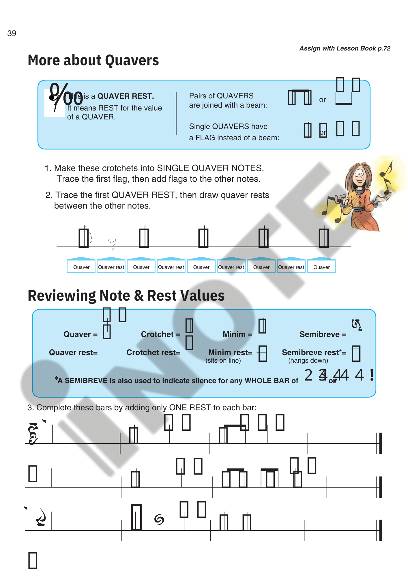 Alfred's Basic Graded Piano Course, Theory Book 1 Elementary Piano Book
