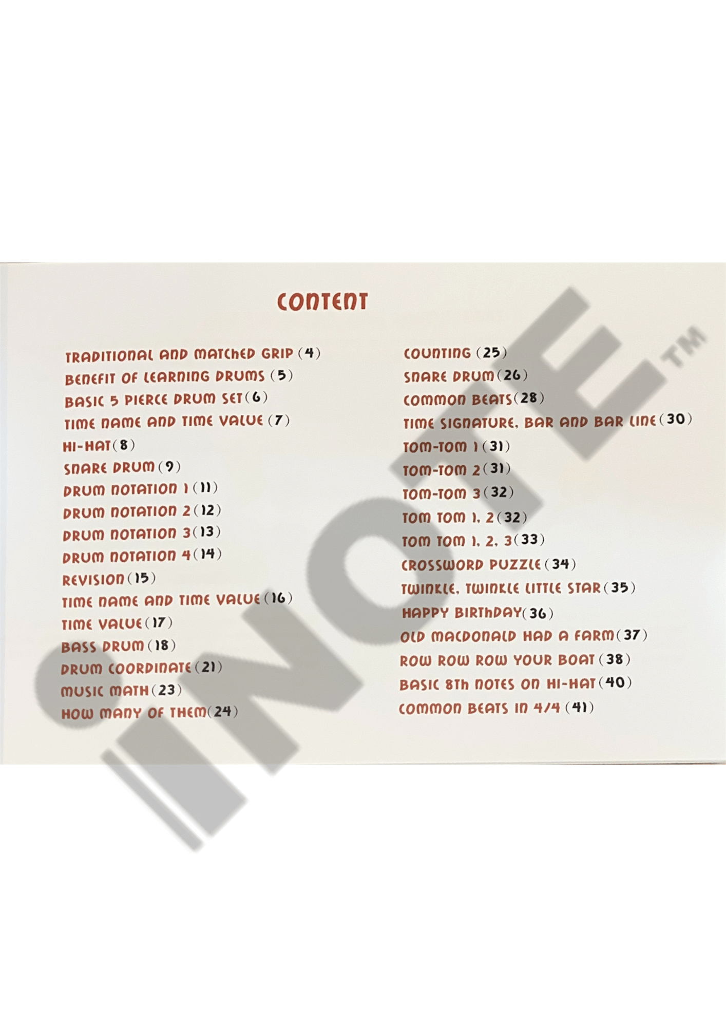 My kid’s Drummer Book 1, Book 2 Dynamic Publication