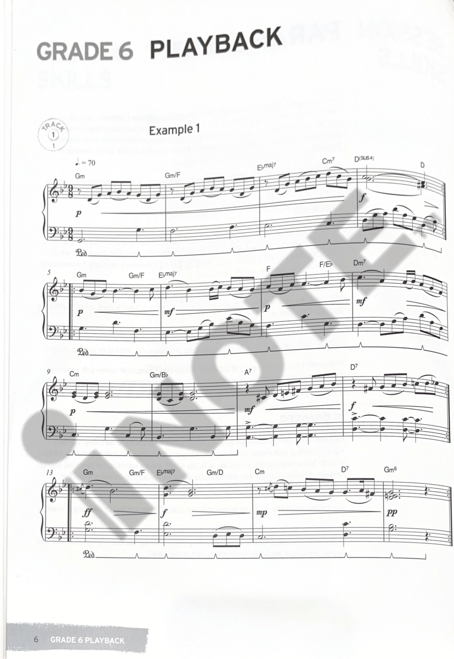 Trinity College London Press Rock & Pop Session Skills for Keyboards Grades 6-8 Piano Book Music Score