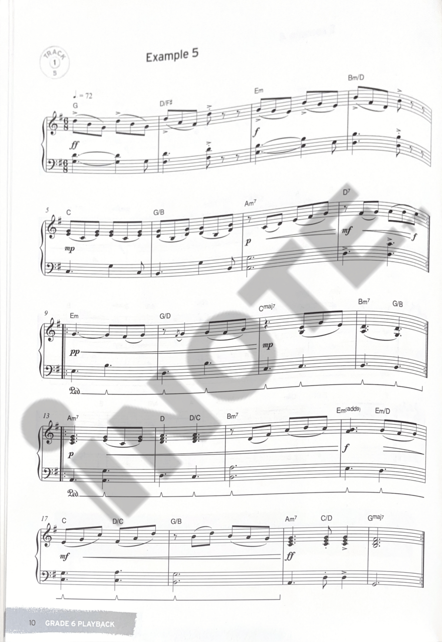 Trinity College London Press Rock & Pop Session Skills for Keyboards Grades 6-8 Piano Book Music Score