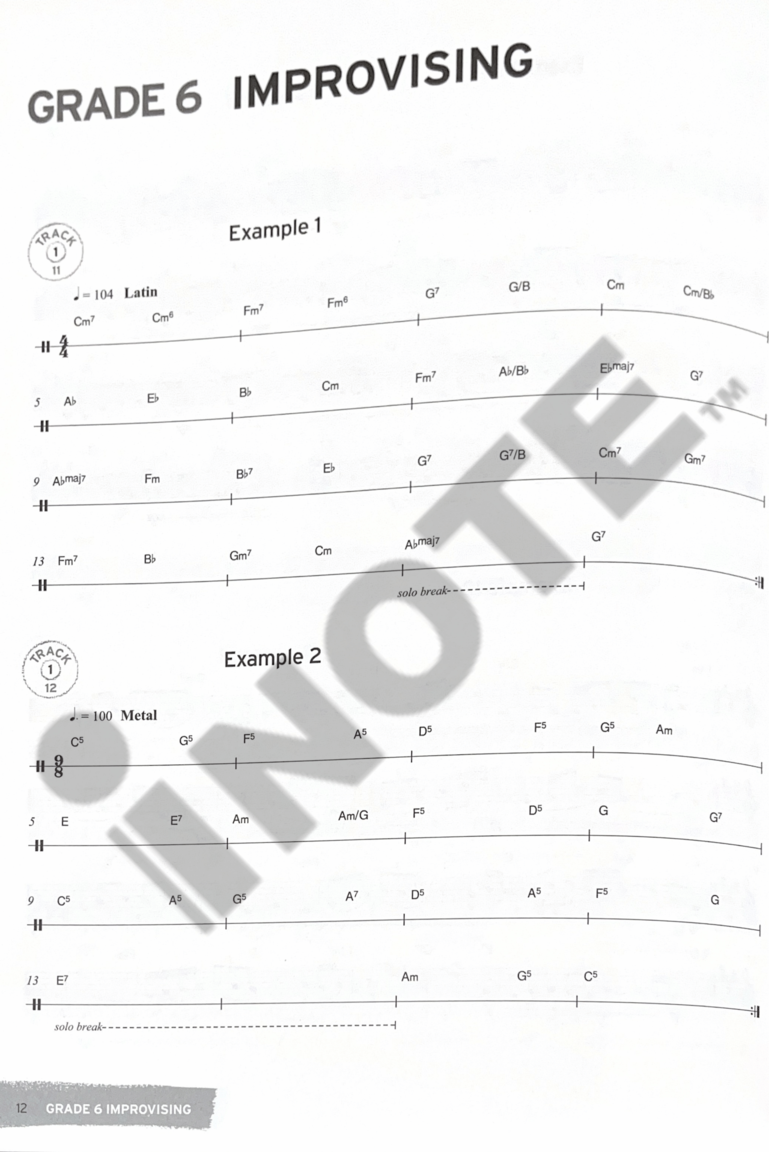 Trinity College London Press Rock & Pop Session Skills for Vocals Grades 6-8 Singing Book Music Score