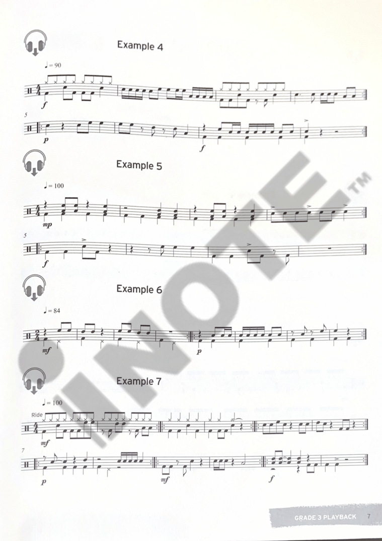 Trinity College London Press Rock & Pop Session Skills for Drums Grades 3-5 Book Music Score